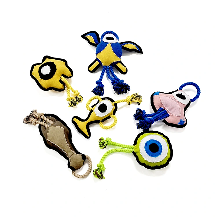 Brinquedo de corda de lona de cachorro
