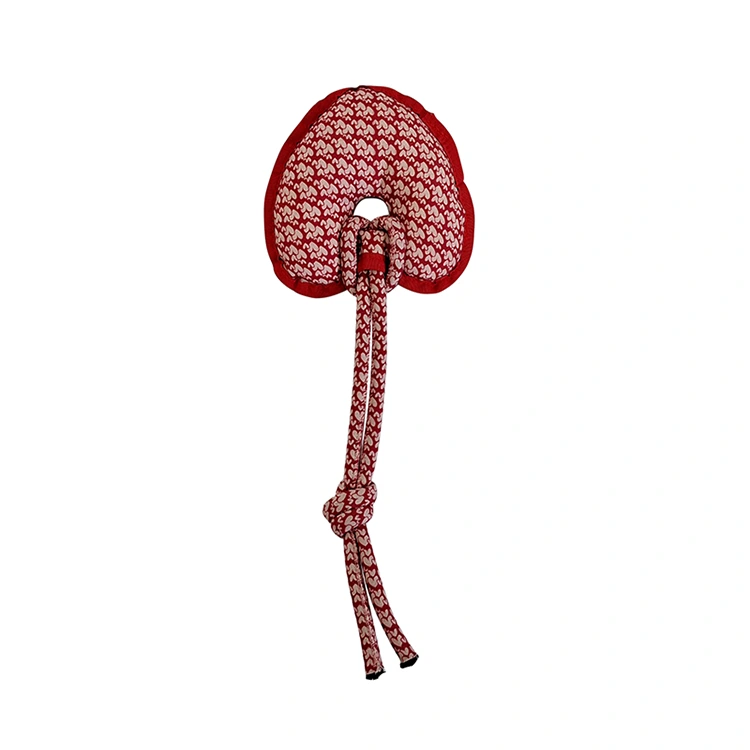 Brinquedo de pelúcia de corda rosa
