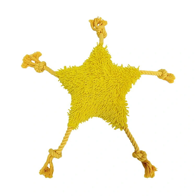 Formato de estrela Ultra Soft Chenille Dog Toy