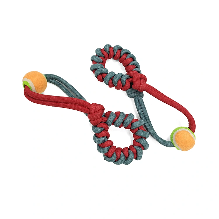 Brinquedos de corda de algodão de tênis